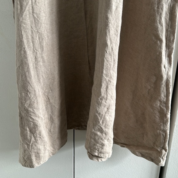 Handmade 100% linen slip on tunic dress - Picture 7 of 14